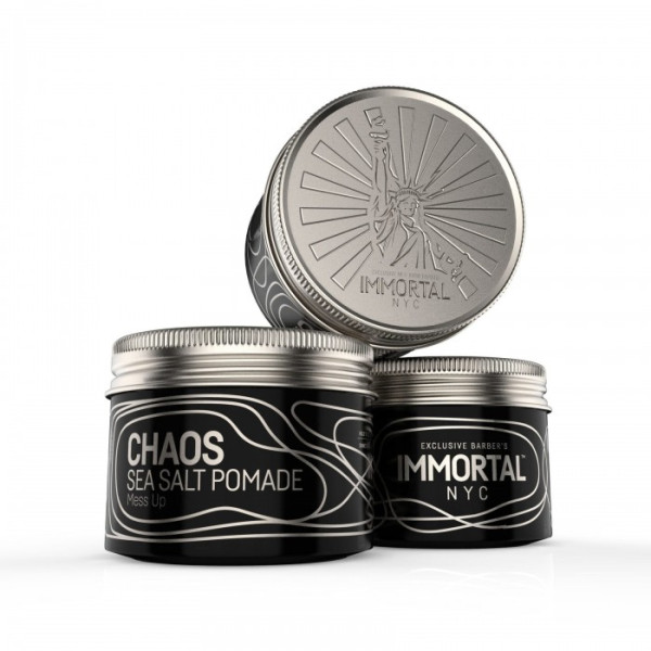 Матова сольова помада для волосся Immortal NYC Chaos Sea Salt Pomade (100ml) NYC-80