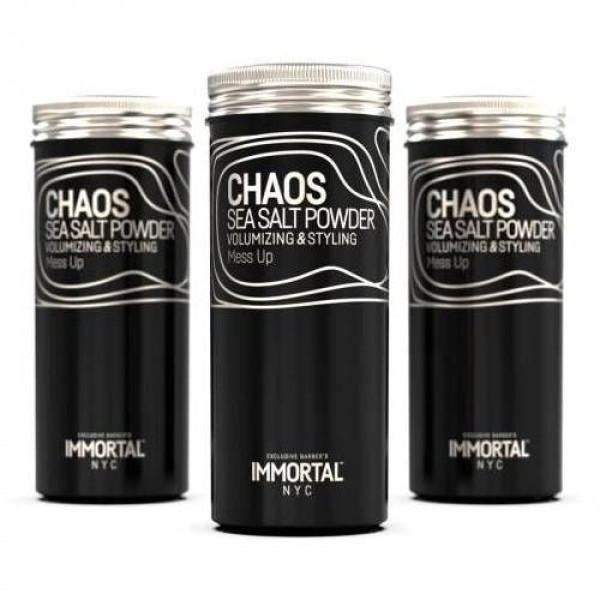 Порошковий сольовий віск для об'єму та укладання волосся Immortal NYC Chaos Sea Salt Powder (20g) NYC-82