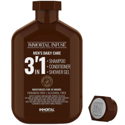 Шампунь Immortal Infuse 3в1 (шампунь, кондиціонер, гель для душу) (500ml) INF-65