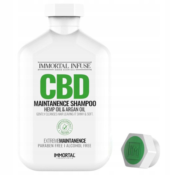 Шампунь для відновлення волосся Immortal Infuse CBD Maintanence Shampoo (500ml) INF-67