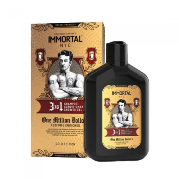 Шампунь Immortal NYC "One Million Dollars" (шампунь, кондиціонер, гель для душу) (500ml) NYC-87