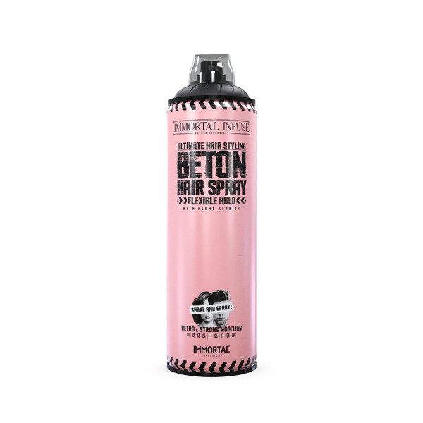 Лак для укладання волосся матовий Immortal Infuse Beton Flexible Hold Hair Spray (500ml) INF-75