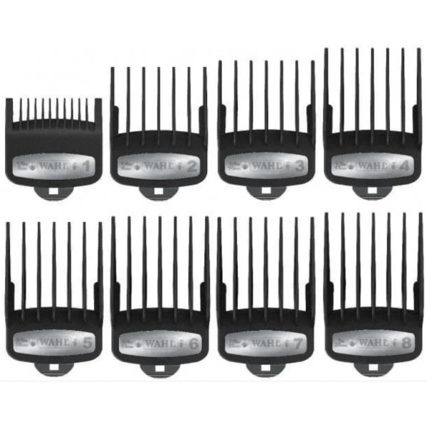 Набір насадок для машинок WAHL Premium Cutting Guide Set (8шт.) з підставкою 03171-600