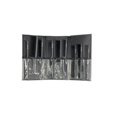 Набір гребінців для волосся SPL Carbon Antistatic (9 шт.) 13722