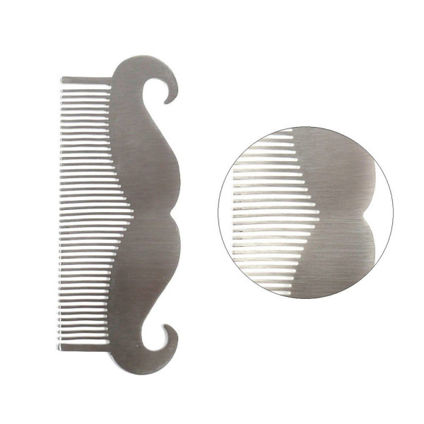 Металевий гребінець для вус та бороди SPL Metal Beard Comb 1194