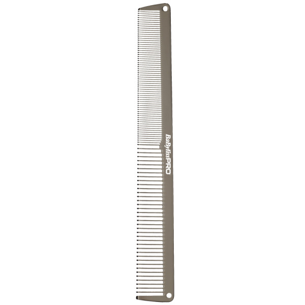 Гребінець для волосся BaByliss PRO GunSteel Metal Comb M3843E