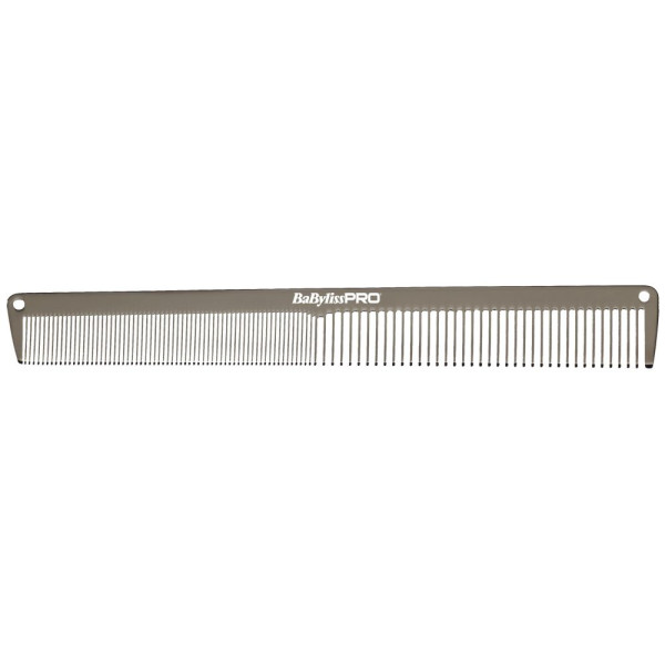 Гребінець для волосся BaByliss PRO GunSteel Metal Comb M3843E Гребінець для волосся BaByliss PRO GunSteel Metal Comb M3843E