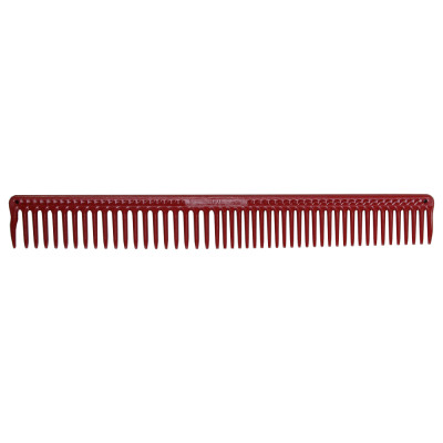Гребінець для довгого та тонкого волосся JRL Long Round Tooth Cutting Comb Red JRL-306
