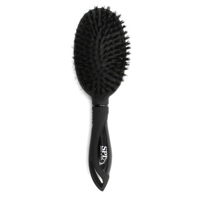 Масажна щітка з натуральною щетиною SPL Hair Brush Black 55100