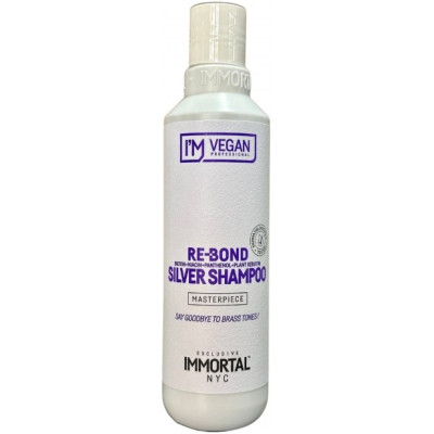 Шампунь проти небажаної жовтизни волосся Immortal I'M Vegan Re-Blond Silver Shampoo (250ml) NYC-65