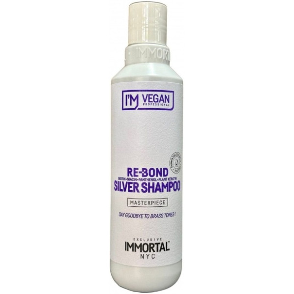Шампунь проти небажаної жовтизни волосся Immortal I'M Vegan Re-Blond Silver Shampoo (250ml) NYC-65