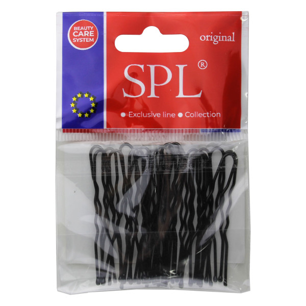 Гранадлі для волосся SPL, чорні (4.5 см/24 шт) 3040-0045