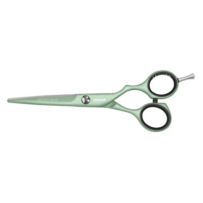 Ножиці перукарські Jaguar White Line Pastell Plus Offset Matcha (прямі, 5.5) J-4752-13
