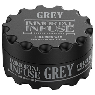 Сірий кольоровий віск для волосся Immortal "Grey Coloring Wax" (100 ml) 152-070