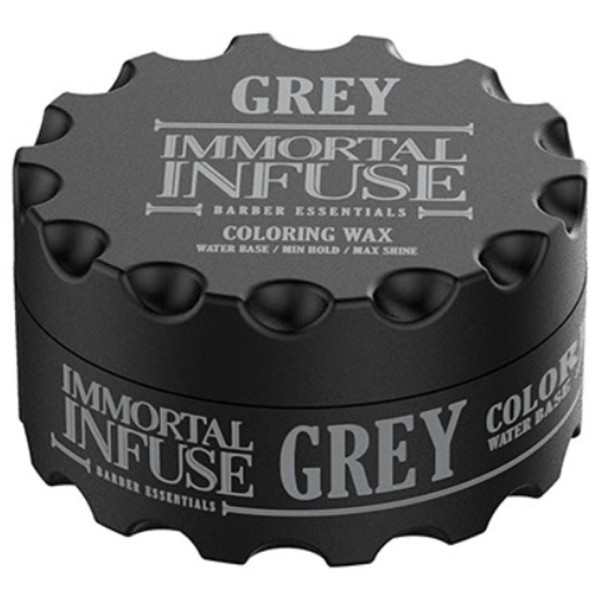Сірий кольоровий віск для волосся Immortal "Grey Coloring Wax" (100 ml) 152-070