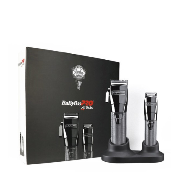 Професійний набір  BaBylissPRO GunSteelFX Clipper & Trimmer Set Black FX8705E
